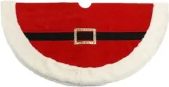 48" Red Santa Belt Tree Skirt 9 48" Red Santa Belt Tree Skirt -Christmas decorations 0163059521a