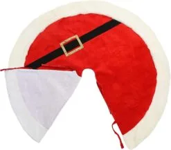 48" Red Santa Belt Tree Skirt 8 48" Red Santa Belt Tree Skirt -Christmas decorations 0163059521b