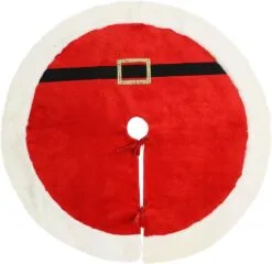 48" Red Santa Belt Tree Skirt 7 48" Red Santa Belt Tree Skirt -Christmas decorations 0163059521c