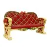 7 FT X 4 FT Santa Bench With Bow -Christmas decorations 0671400070b