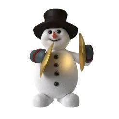 5 FT Snowman Playing Cymbals