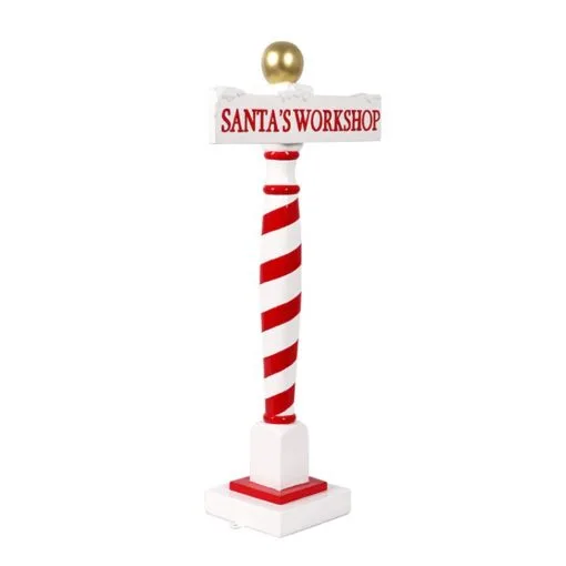 3 FT Santa's Workshop Sign -Christmas decorations 0671400083