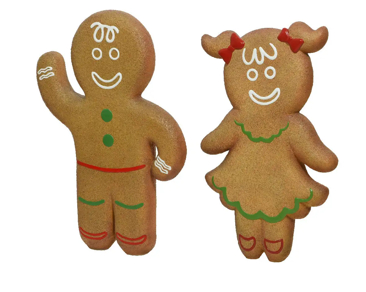3.7 FT Gingerbread Boy & Girl 3 3.7 FT Gingerbread Boy & Girl