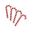 10" Red & White Candy Cane Ornament Set Of 4 -Christmas decorations 0671401170