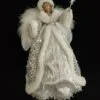 16" White & Silver Fairy Tree Topper -Christmas decorations 0671401962NEW