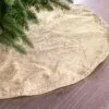 30" Light Gold Tree Skirt With Gold Edge Trim -Christmas decorations 0671402130A