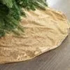30" Gold Glitter Tree Skirt With Gold Edge Trim -Christmas decorations 0671402131