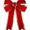4 FT X 5 FT Red & Gold Bow -Christmas decorations 0671402287