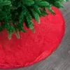 60" Red Metallic Tree Skirt -Christmas decorations 0671402293 1