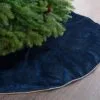 60" Navy Blue Velvet Tree Skirt -Christmas decorations 0671402297A 1