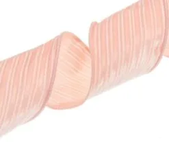 4" X 10 YD Pink Velvet Ribbon Set Of 3