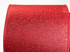 4" X 10 YD Red Metallic Ribbon Set Of 3
