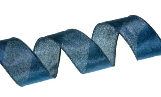 2.5" X 10 YD Navy Blue Velvet Ribbon Set Of 3 3 2.5" X 10 YD Navy Blue Velvet Ribbon Set Of 3