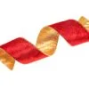 2.5" X 10 YD Red Ribbon With Gold Back Set Of 3 -Christmas decorations 0671402491 1