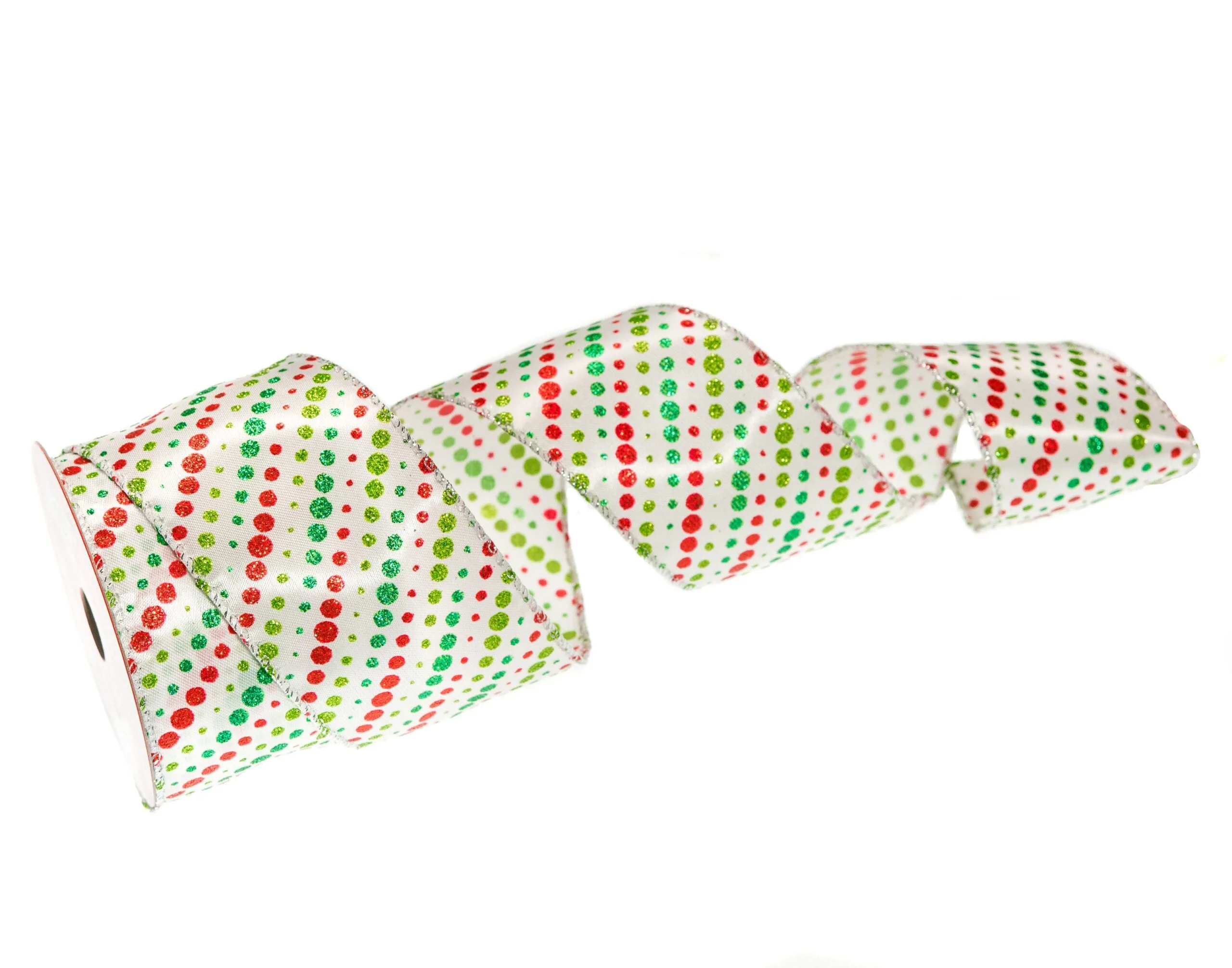 2.5" X 10 YD Polka Dots Ribbon Set Of 3 3 2.5" X 10 YD Polka Dots Ribbon Set Of 3