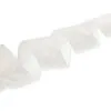 2.5" X 10 YD White Iridescent Glitter Ribbon Set Of 3