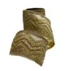 4" X 5 YD Platinum Metallic Dupion Double Chevron Ribbon 2 4" X 5 YD Platinum Metallic Dupion Double Chevron Ribbon -Christmas decorations 0671402988