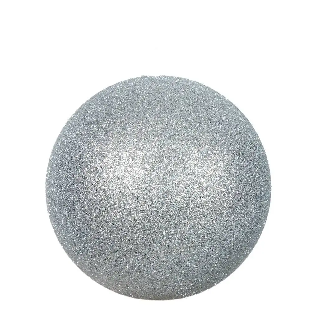 8" Silver Sequin Ball Set Of 4 3 8" Silver Sequin Ball Set Of 4