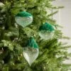 5" Green & Silver Ornament Set Of 9 1 5" Green & Silver Ornament Set Of 9 -Christmas decorations 0671404510