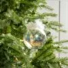 5" Iridescent Glass With Feather Ornament Set Of 9 -Christmas decorations 0671404530 2