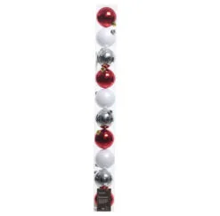 2" Shatterproof Shiny & Matte Ornaments Assorted Set Of 50 -Christmas decorations 0671405687