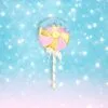 28" Pink & Gold Swirl Lollipop Pick With Blue Icing -Christmas decorations 0671405718 1