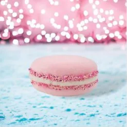 4" Pink Macaron Ornament Set Of 4