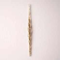 12" Gold Glitter Icicle Ornament Set Of 6