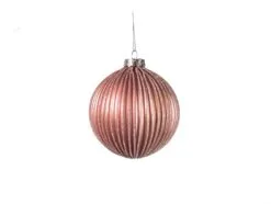4" Blush Pink Ball Ornament Set Of 6