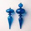 10" Blue Finial Assorted Set Of 2 -Christmas decorations 0671406654 1
