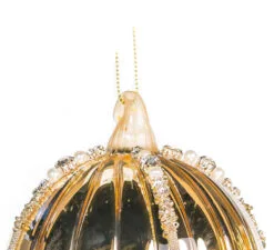 5" Crystal Gold Glass Assorted Set Of 12 -Christmas decorations 0671406724 1