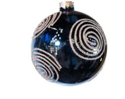 3" Midnight Blue Assorted Ornament Set Of 12 -Christmas decorations 0671406832a