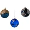 3" Midnight Blue Assorted Ornament Set Of 12 -Christmas decorations 0671406832b