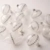 3" Crystal Glass With Beading Assorted Ornament Set Of 12 -Christmas decorations 0671406846 1