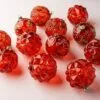 4" Red With Gold Assorted Ornament Set Of 12 -Christmas decorations 0671406863 1
