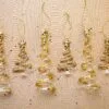 5-8" Clear & Gold Swirled Tree Assorted Ornament Set Of 12 1 5-8" Clear & Gold Swirled Tree Assorted Ornament Set Of 12 -Christmas decorations 0671406903 1