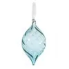 6" Arctic Blue Glass Finial Set Of 12 -Christmas decorations 0671406905a