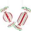 8" Red & Green LED Lit Candy Ornament Set Of 6 -Christmas decorations 0671406920