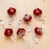 7" Red Mercury Jeweled Onion Drop Sets Of 6 -Christmas decorations 0671406923c 1