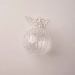 5" Angel Glass Ball Set Of 6
