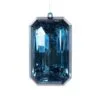 8" Sapphire Acrylic Gem Ornament Set Of 6 -Christmas decorations 0671407233