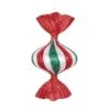 8" Glittered Wrapped Candy Ornament Set Of 6 -Christmas decorations 0671407249