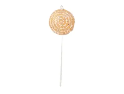 10" Yellow Lollipop With Clear Glitter Set Of 12 3 10" Yellow Lollipop With Clear Glitter Set Of 12