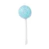 10" Teal Lollipop With Clear Glitter Set Of 12 -Christmas decorations 0671407289