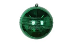 8" Shiny Glitter Ball Set Of 6 -Christmas decorations 0671407443