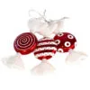 7" Flat Candy Ornament Set Of 6 -Christmas decorations 0671407511