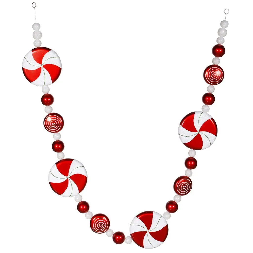 6 FT Peppermint Candy Garland 3 6 FT Peppermint Candy Garland