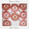 2.5" Pink Glass Ornament Set Of 24 2 2.5" Pink Glass Ornament Set Of 24 -Christmas decorations 0671407806