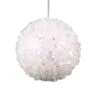 3" White Iridescent Sequin Ball Set Of 24 -Christmas decorations 0671407896 1