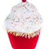 7" Red Cupcake With Sprinkles Set Of 4 -Christmas decorations 0671408319 1